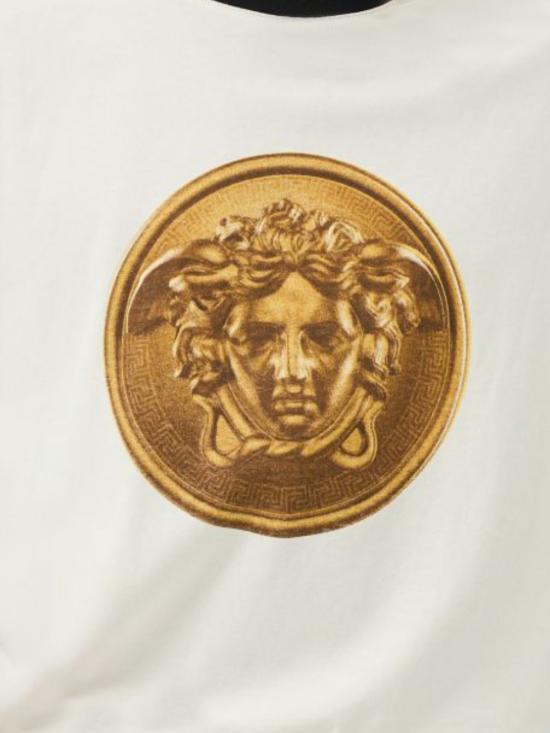 26FW 베르사체 반팔 티셔츠 1026093 1A187351W790 DIRTY WHITE - VERSACE
