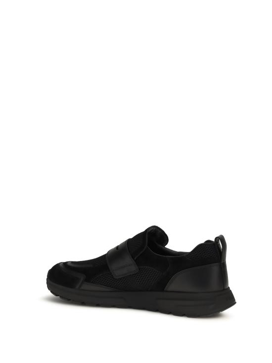 26FW 프라다 프랙스 메시 패브릭 및 가죽 로퍼 2DE163FG0003ZM0 F0002 NERO - PRADA