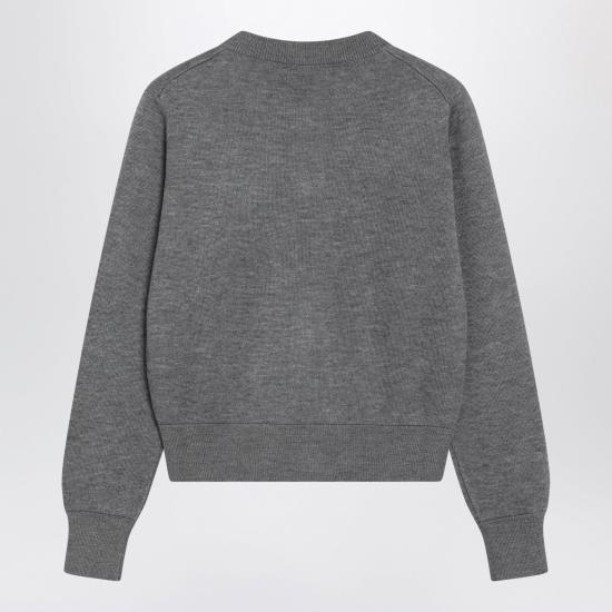 26FW 아미 크루넥 울 가디건 FKC361 001 A336 GREY DOM - AMI