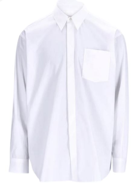 26FW 아미 긴팔 셔츠 USH867 CO0045 100 WHITE DOM