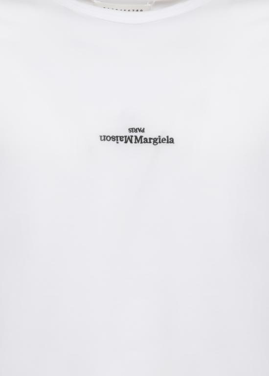 26FW 마르지엘라 로고 코튼 티셔츠 S50GC0736 S22816100 WHITE - MAISON MARGIELA