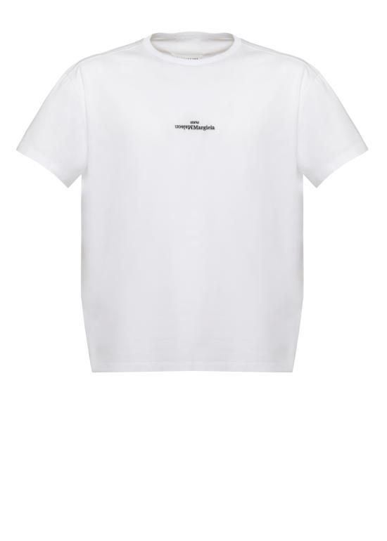 26FW 마르지엘라 로고 코튼 티셔츠 S50GC0736 S22816100 WHITE