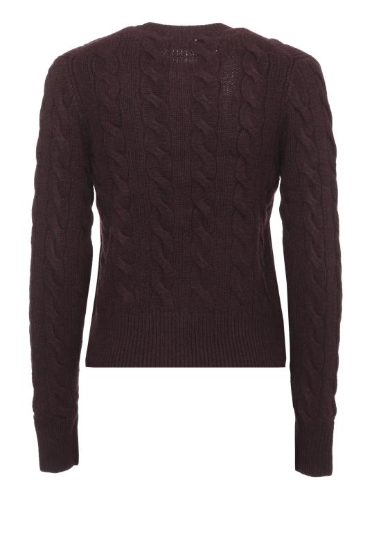 26FW 랄프 로렌 가디건 211972104 506 BURGUNDY - RALPH LAUREN