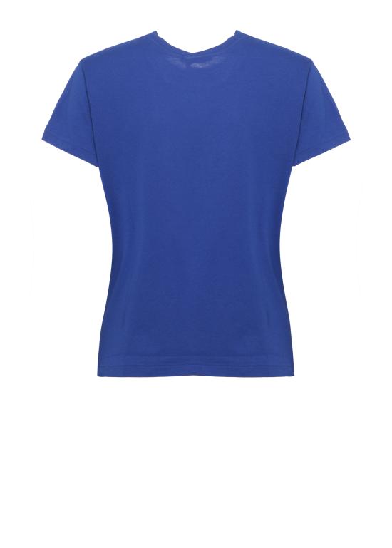26FW 랄프 로렌 코튼 저지 크루넥 숏 슬리브 티셔츠 211B14605 007 BLUE - RALPH LAUREN