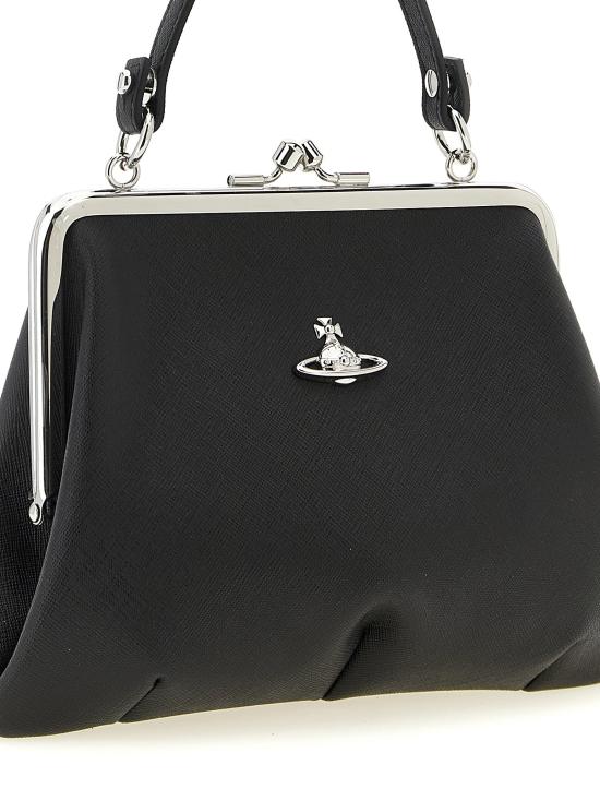 26FW 비비안웨스트우드 토트백 그래니 프레임 핸드백 블랙 - VIVIENNE WESTWOOD