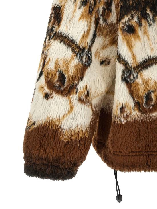 26FW MM6 메종마르지엘라 긴팔 티셔츠 그래픽 프린트 스웨트셔츠 브라운 - MM6 MAISON MARGIELA