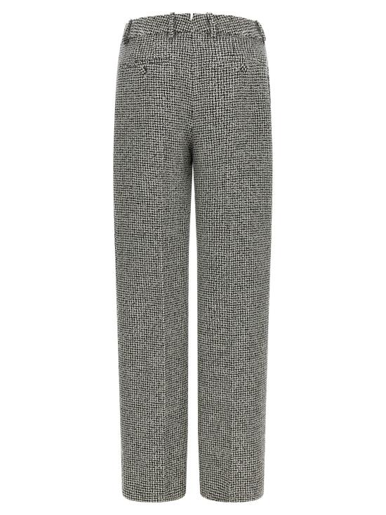 26FW 톰포드 스트레이트 팬츠 하운드투스 패턴 바지 (흰색/검정색) - TOMFORD