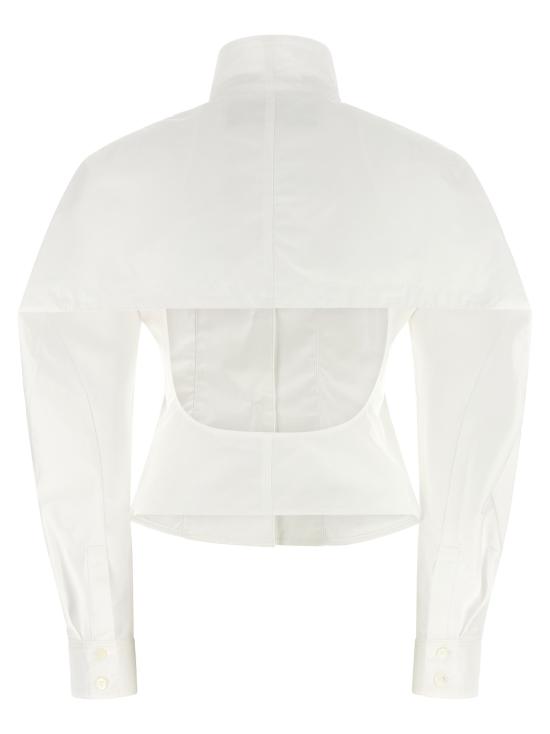 26FW 자크뮈스 블라우스/셔츠 라 셰미즈 튤립 셔츠와 블라우스 화이트 - JACQUEMUS