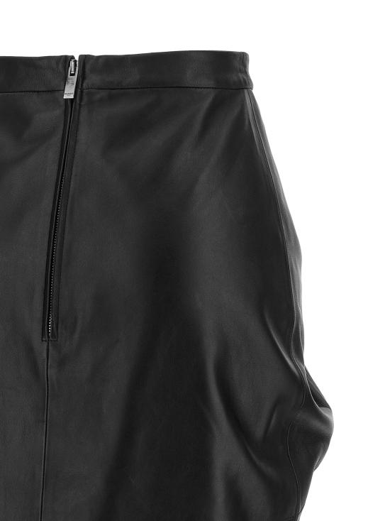 26FW 발망 스커트 가죽  블랙 - BALMAIN