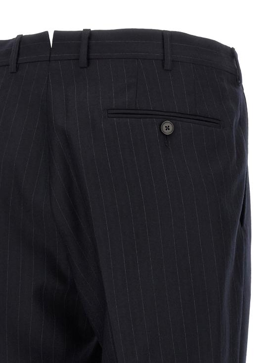 26FW 에르메네질도제냐 수트 핀스트라이프 플란넬 정장 (블루) - ERMENEGILDO ZEGNA
