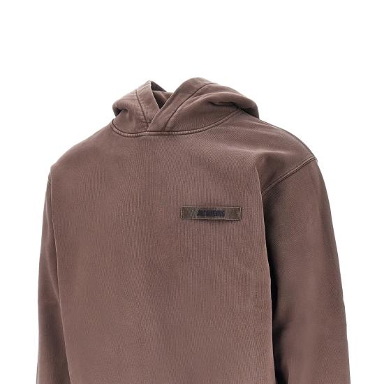 26FW 자크뮈스 그로그랭 후드 티셔츠 HOM00247AJ00126 Brown - JACQUEMUS