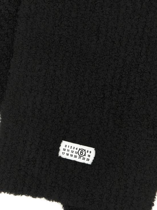  MM6 메종마르지엘라 머플러/스카프 Mm6 Maison Margiela Marabou 스카프 블랙 - MM6 MAISON MARGIELA