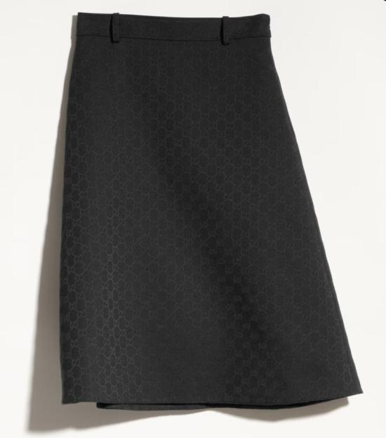 26FW 구찌 스커트 A00645ZAUSC 1000 BLACK - GUCCI