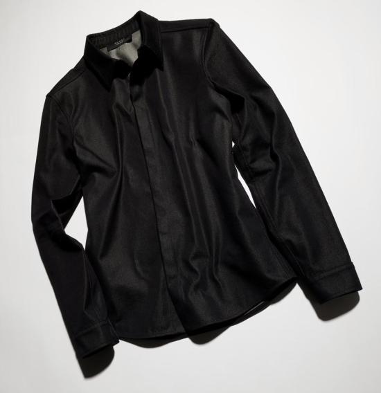 26FW 구찌 인터로킹 G 코튼 실크 셔츠 A0041CXDDBI 1000 BLACK