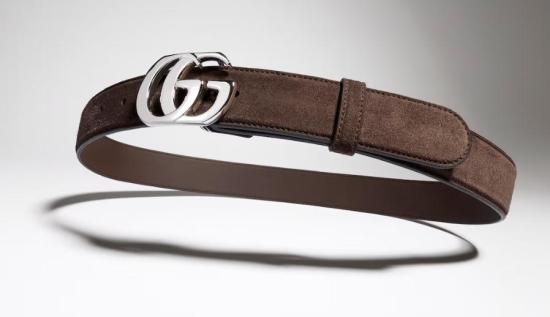 26FW 구찌 GG 마몽 가죽 벨트 A005SYCAACZ 2714 SPICED BROWN