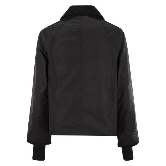 26FW 바버 크롭드 비드넬 왁스 재킷 LWX1403 LWX BK71 BLACK CLASSIC - BARBOUR