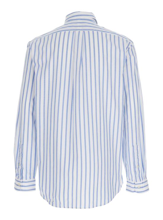 26FW 폴로 랄프로렌 커스텀핏 스트라이프 옥스포드 셔츠 710906622001 Light blue - POLO RALPH LAUREN