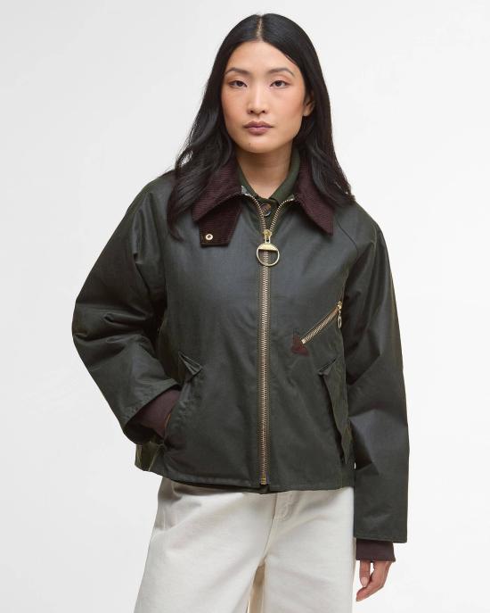 26FW 바버 알린 왁스 재킷 LWX1482 LWX OL52 FERN ANCIENT - BARBOUR