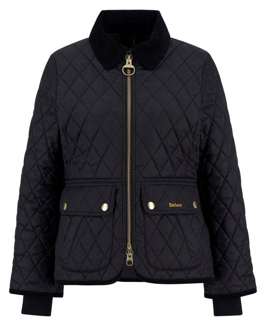 26FW 바버 비드넬 피티드 퀼티드 재킷 LQU1765 LQU BK91 BLACK CLASSIC
