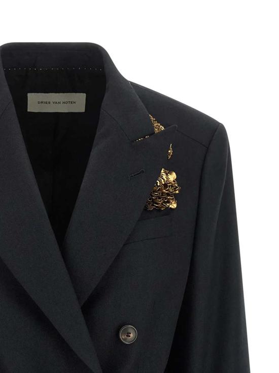 26FW 드리스 반 노튼 자켓 2620104194193 NAVY 509 - DRIES VAN NOTEN
