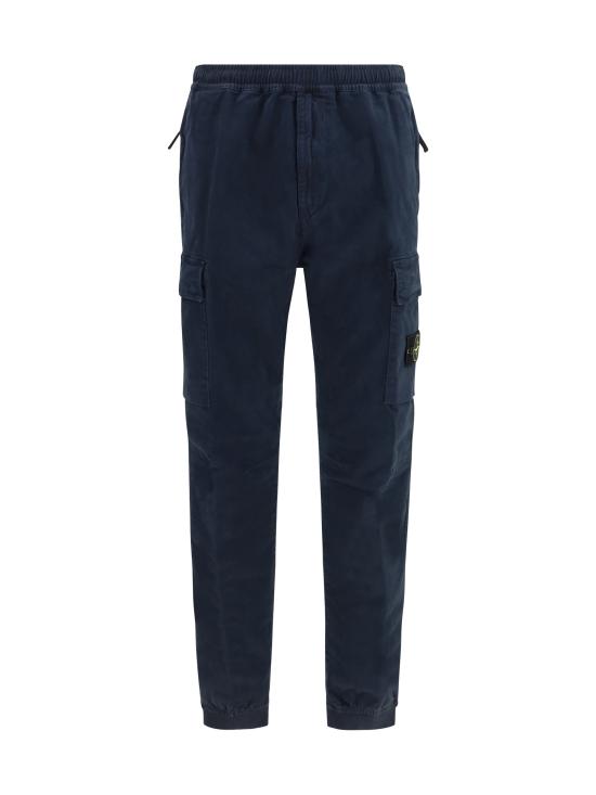 26FW 스톤 아일랜드 와펜 패치 테이퍼드 팬츠 L2S153100033S00L1 V0120 NAVY BLUE