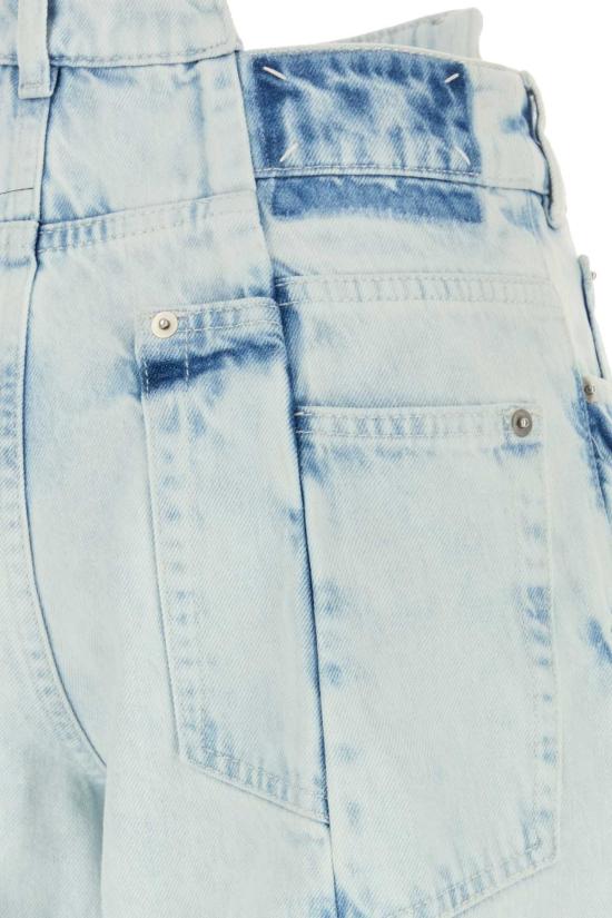  마르지엘라 데님 팬츠 메종  코튼 진 블리치드 인디고 블루 - MAISON MARGIELA