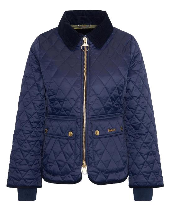 26FW 바버 비드넬 피티드 퀼티드 재킷 LQU1765 LQU NY71 BLUE