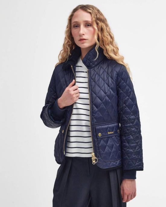 26FW 바버 비드넬 피티드 퀼티드 재킷 LQU1765 LQU NY71 BLUE - BARBOUR