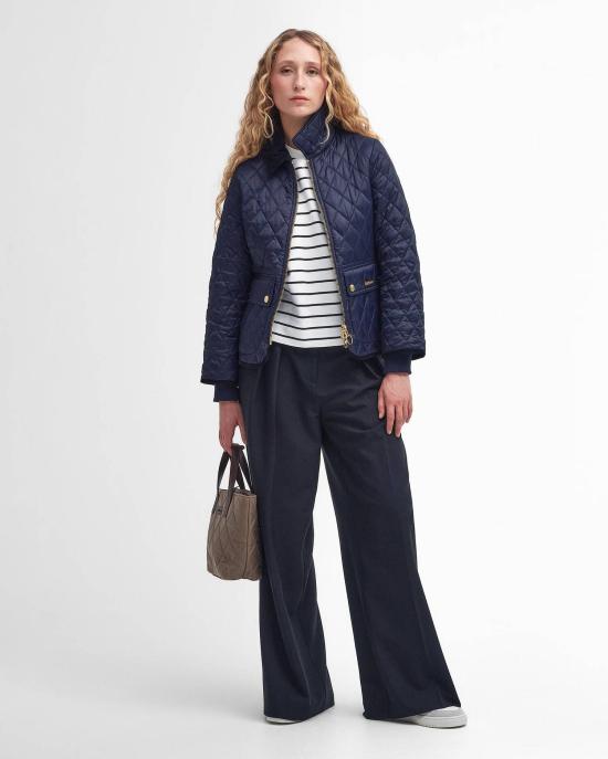 26FW 바버 비드넬 피티드 퀼티드 재킷 LQU1765 LQU NY71 BLUE - BARBOUR