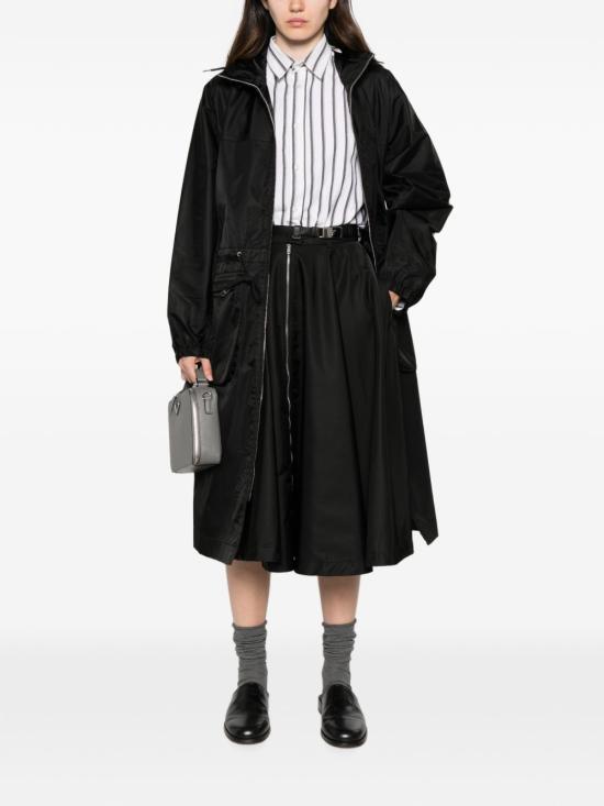 26FW 프라다 리나일론 드로스트링 코트 292388 1WQ8 F0002 BLACK DOM - PRADA
