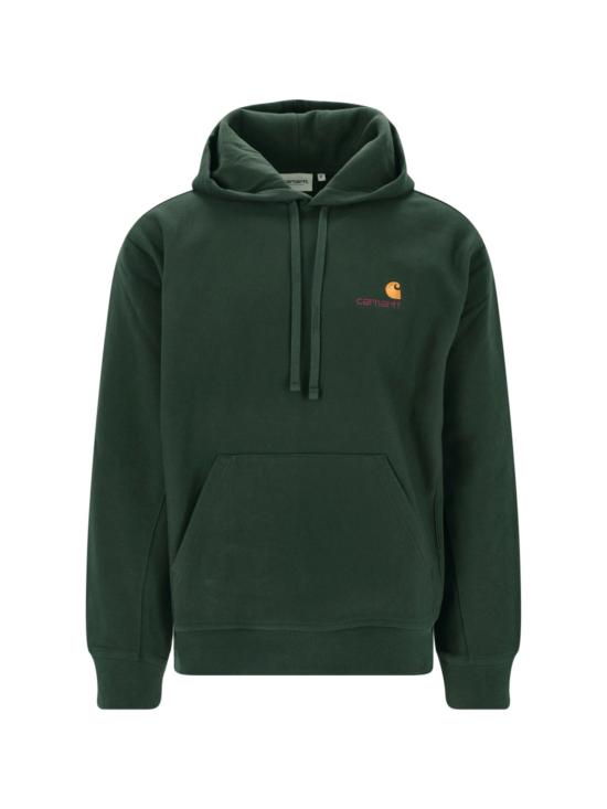 26FW 칼하트 WIP 후드 아메리칸 스크립트 스웨트셔츠 I028279 3T6XX GREY