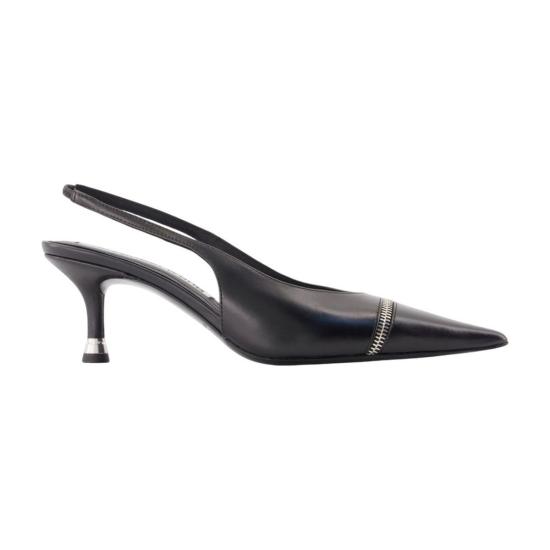  알렉산더 왕 힐/펌프스 Alexander Wang Akilita 지퍼 슬링백 펌프스 블랙