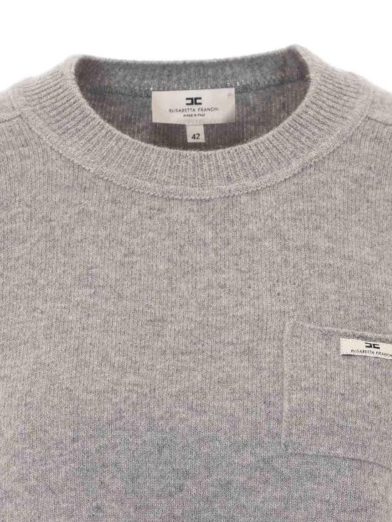 26FW 엘리자베타프랜치 탑 MK11T66E2431 Grey - ELISABETTA FRANCHI