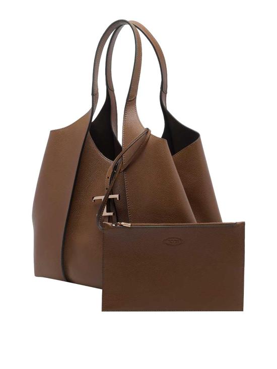 26FW 토즈 T 타임리스 미니 쇼핑백 XBWTSBA0300XSOS600 BROWN - TODS