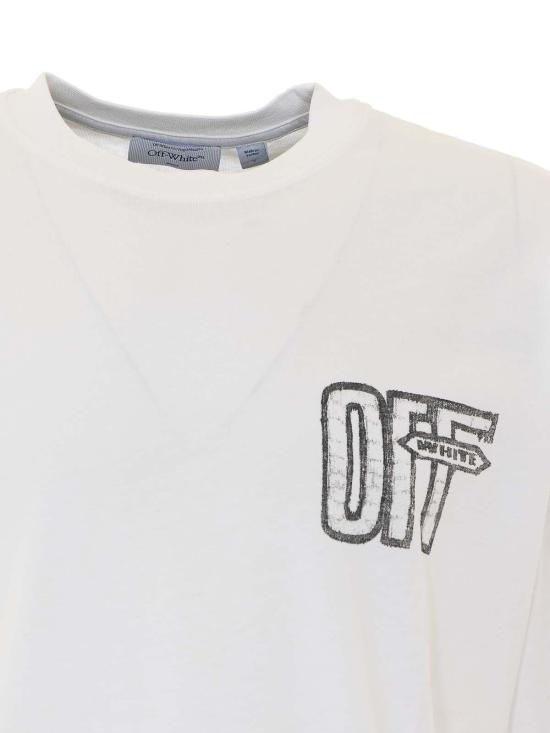 26FW 오프화이트 반팔 티셔츠 OMAA120F26JER00Y100 WHITE - OFF WHITE
