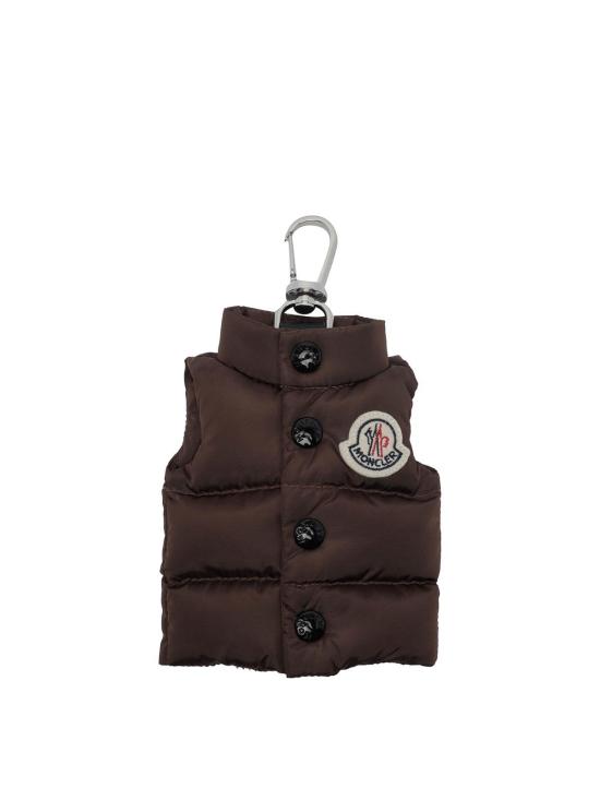 26FW 몽클레어 패치로고 패딩 공용 키링 6F00002M7726262 BROWN