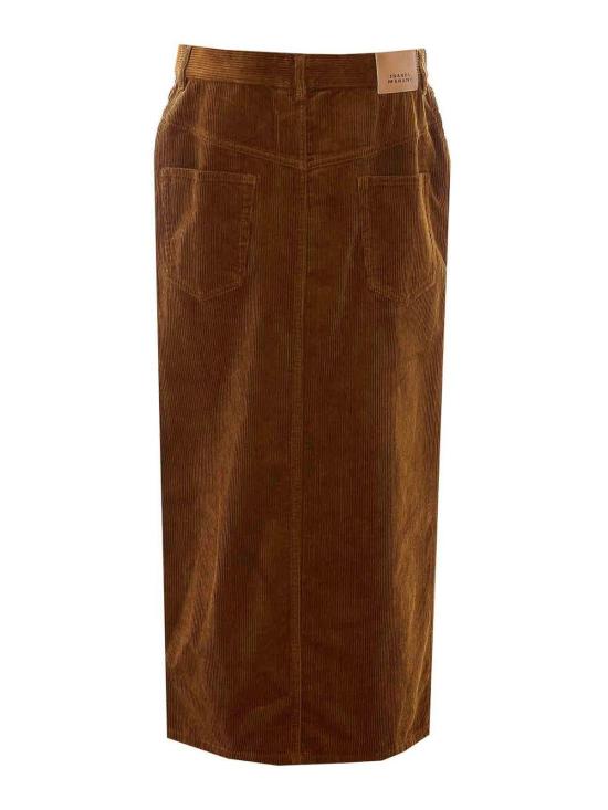 26FW 이자벨마랑에뚜왈 오달리 코듀로이 스커트 JU0408FBD3G02E50CA BROWN - ISABEL MARANT ETOILE