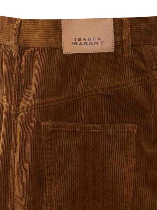 26FW 이자벨마랑에뚜왈 오달리 코듀로이 스커트 JU0408FBD3G02E50CA BROWN - ISABEL MARANT ETOILE
