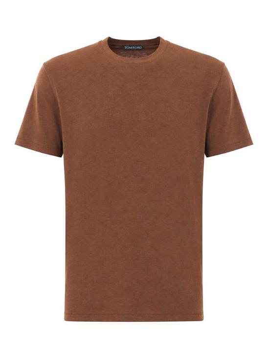 26FW 톰포드 반팔 티셔츠 JCS004JMT012ECJ BROWN