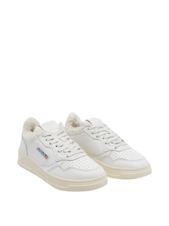 26FW 오트리 메달리스트 로우 레더 스니커즈 AULWSR01 WHITE - AUTRY