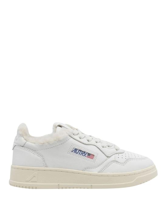 26FW 오트리 메달리스트 로우 레더 스니커즈 AULWSR01 WHITE