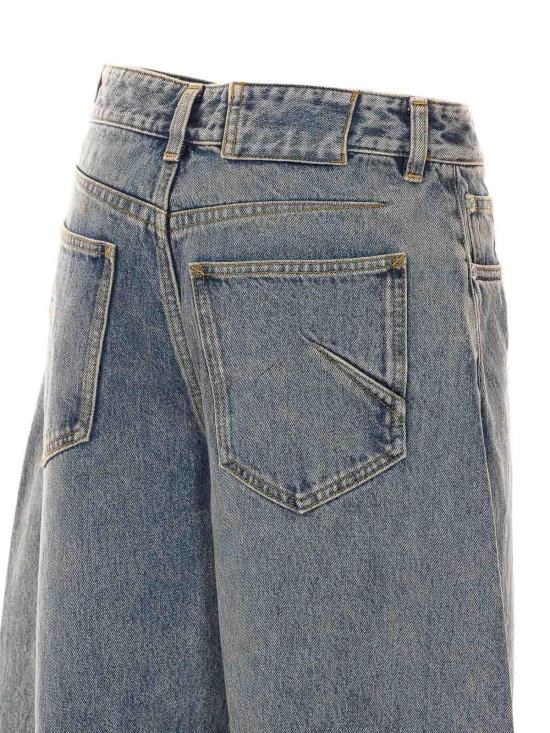 26FW 알라이아 스트레이트 팬츠 AA9P1280D017CA29 BLUE - ALAIA