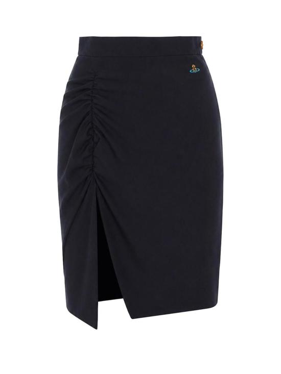 26FW 비비안웨스트우드 미디 스커트 1K010025W009QN401 BLACK