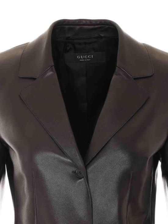 26FW 구찌 가죽 자켓 869677XNBC91000 BLACK - GUCCI