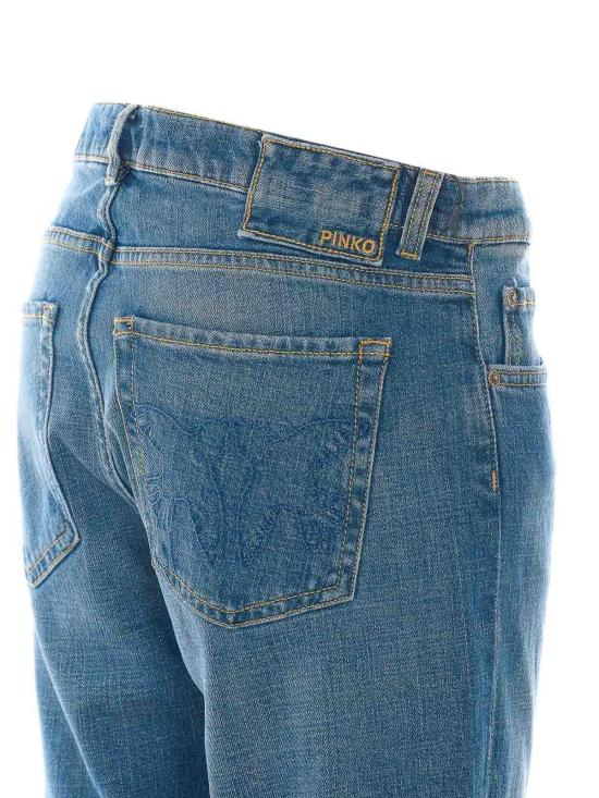 26FW 핑코 스트레이트 팬츠 107385A3KAPJD BLUE - PINKO