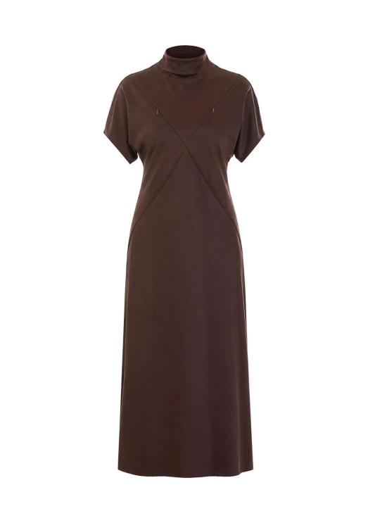 26FW 핑코 미디 스커트 107541A3GBL86 BROWN