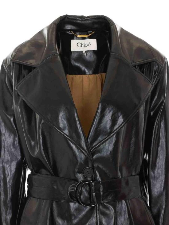 26FW 끌로에 트렌치 코트 CH26AMA41011001 BLACK - CHLOE