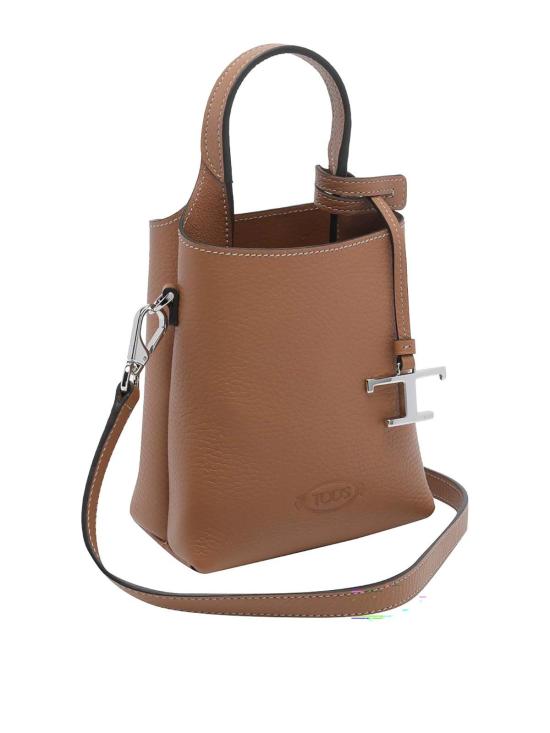 26FW 토즈 해머드 레더 미니 토트백 XBWAPAT9000QRIS410 BROWN - TODS