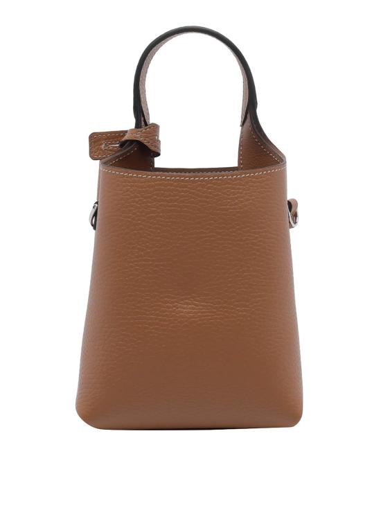 26FW 토즈 해머드 레더 미니 토트백 XBWAPAT9000QRIS410 BROWN - TODS