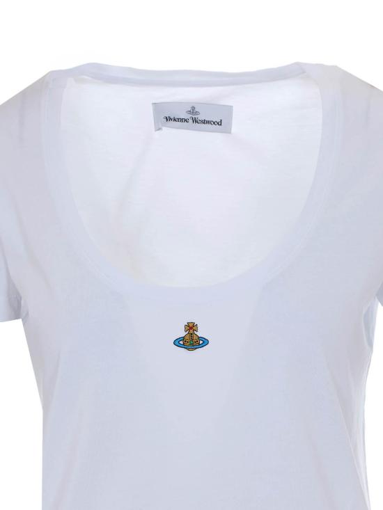 26FW 비비안웨스트우드 롤로 티셔츠 3G01002GJ00BLA401 WHITE - VIVIENNE WESTWOOD